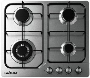 כיריים גז 60 ס"מ LAVAMAT LVH60TN עם מבער טורבו בגימור נירוסטה כיריים גז 60 ס"מ LAVAMAT LVH60TN עם מבער טורבו בגימור נירוסטה