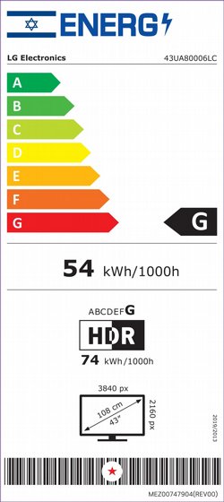 �������� ���� LG UHD AI UA80 4K 43 43UA80006LC