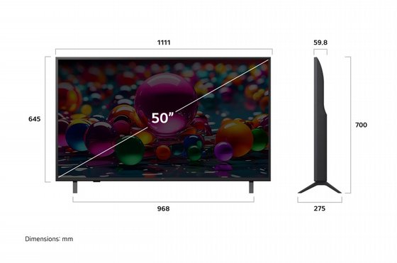 �������� ���� LG UHD AI UA85 4K 50 50UA85006LA