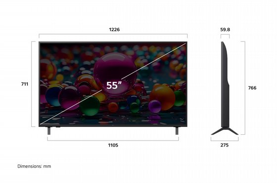 �������� ���� LG UHD AI UA85 4K 55 55UA85006LA
