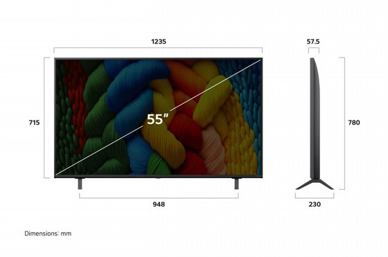 �������� ����  LG NanoCell AI NANO80 4K 55 55NANO80A6A