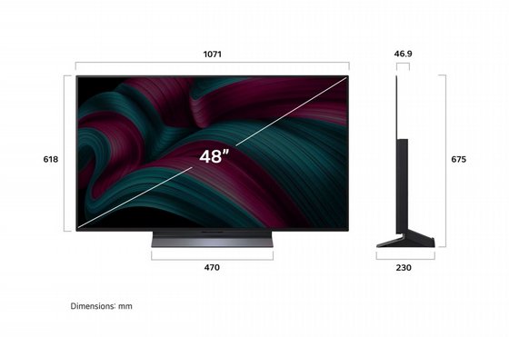 �������� ���� LG OLED evo AI C5 4K 48 OLED48C56LA