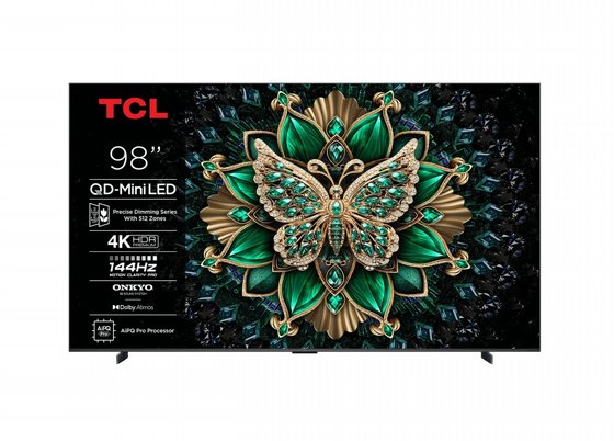 �������� ���� TCL 98" Mini UHD QD-Mini Led Google TV 1000nit 98C6K