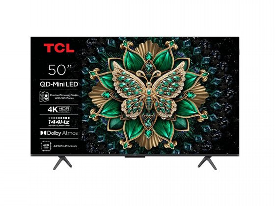 �������� ���� TCL 50" Mini UHD QD-Mini Led Google TV 50C61K