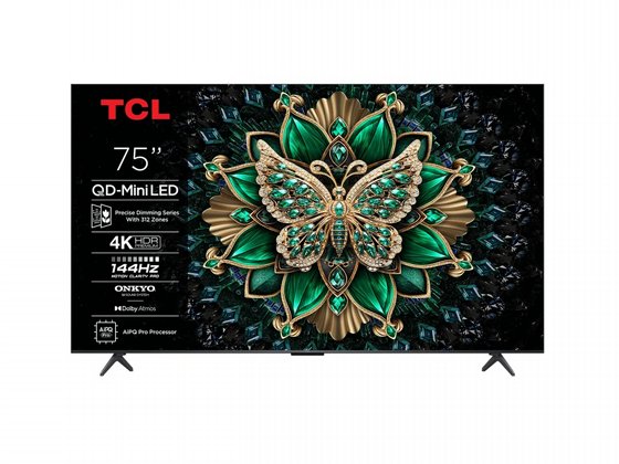 �������� ���� TCL 75" Mini UHD QD-Mini Led Google TV 75C61K