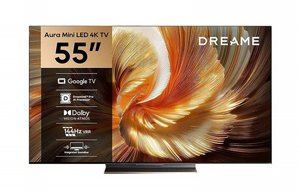 טלוויזיה חכמה DREAME Aura Mini LED 4K TV 55' 55S100 טלוויזיה חכמה DREAME Aura Mini LED 4K TV 55' 55S100