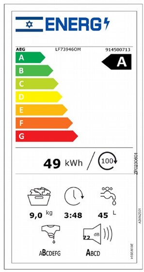 ����� ����� AEG ��� LF73946OM ������� 9 ��� �� ����� ProSteam ���� Universal Touch ����� �������� ��� �������