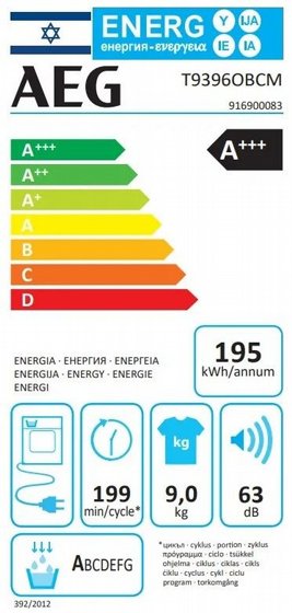 ����� ����� ���� AEG T9396OBCM �.9000 9 �"� HeatPump