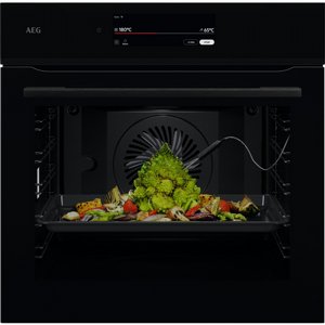 תנור בנוי פירוליטי AEG דגם ABA95832B מסדרת S9000 זכוכית שחורה שלוש מסילות טלסקופיות ובקרת חום מדויקת תנור בנוי פירוליטי AEG דגם ABA95832B מסדרת S9000 זכוכית שחורה שלוש מסילות טלסקופיות ובקרת חום מדויקת