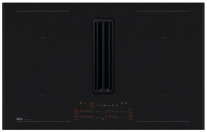 כיריים אינדוקציה משולבות קולט אדים AEG דגם XCD6847AS, שחור מט 83 ס"מ כיריים אינדוקציה משולבות קולט אדים AEG דגם XCD6847AS, שחור מט 83 ס"מ