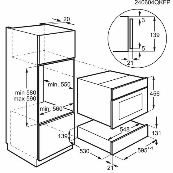 ����� ����� AEG OD8K11B 6000 Series ����� ���� 14 �"� 4 ������ 30-80 �����