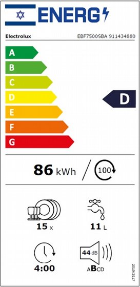 ���� ���� �������� ��� ���������� EBF7500SBA �-15 ������ ���� �� 3 �������
