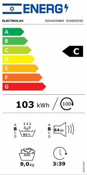����� ����� Electrolux EDH6294BM ���������� 9 �"� Heat Pump GentleCare 600 
