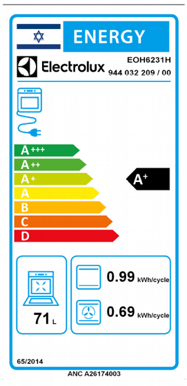 ���� ���� ���������� Electrolux EOH6231H ������� 71 ����