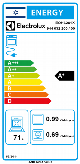 ���� ���� ���������� Electrolux EOH6201X ������� 71 ����