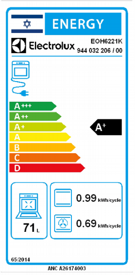 ���� ���� Electrolux EOH6221K ���� 71 ����,2 ������ ���������