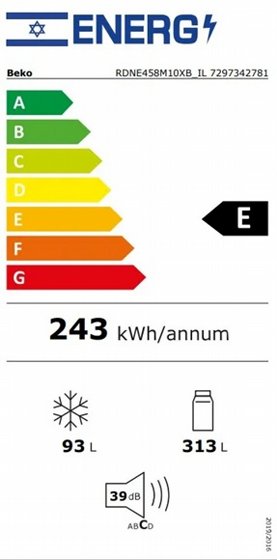 ���� ����� ����� BEKO RDNE458M10XB ���� 406 ���� ������ �������
