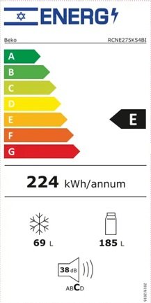 ���� ����� ����� �������� ��� Beko ���� 254 ���� ��� RCNE275K54BI ������ ����� �����