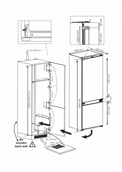 ���� �������� 70 �"� BEKO ��� BCNE400E50SHN ��� 370 ���� �� ���������� EverFresh+