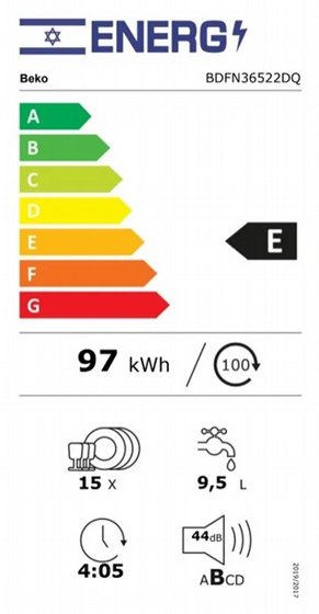 ���� ���� ��� BEKO BDFN36522DQ �-15 ������ ���� ������ ������� ������