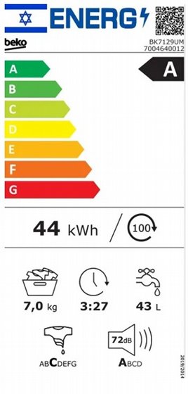 ����� ����� BEKO BK7129UM ������� 1-7 �"� ������� 1000 ��"�
