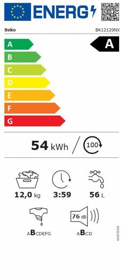 ����� ����� ��� ���� BEKO ��� ��� BK12120NX, 12 �"�, 1400 ��"�, ���