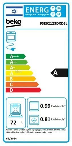 ���� ����� �� 60 �"� BEKO FSE62123DXDSL ������� 72 ����