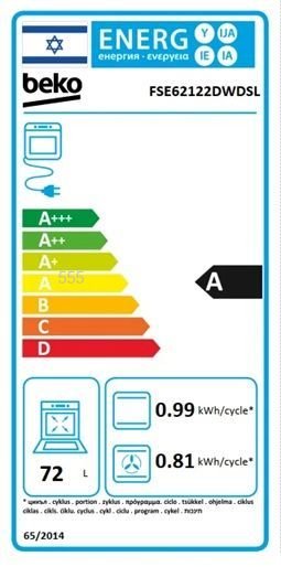 ���� ����� �� 60 �"� BEKO FSE62122DWDSL ��� 72 ����