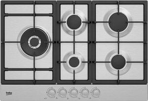 כיריים גז 75 ס"מ BEKO HIAL752205SX עם 5 להבות בגימור נירוסטה כיריים גז 75 ס"מ BEKO HIAL752205SX עם 5 להבות בגימור נירוסטה