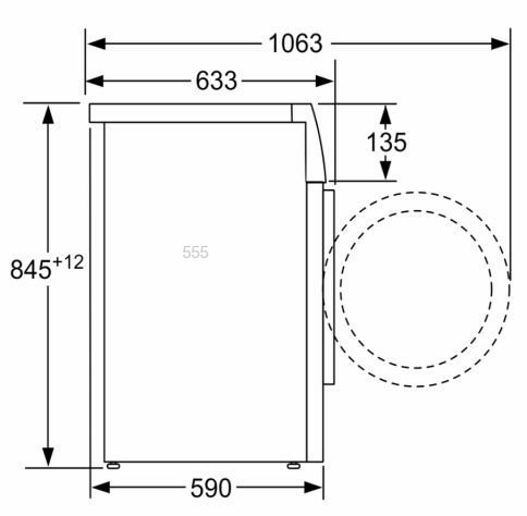 ����� ����� BOSCH WAN24003IL ��� 8 �"� 1200 ��"� ���� 4, ����� ����