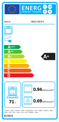 ���� ���� ��� Serie 6 ��� HBG578EW3, ��������, 71 ����, ���, 60 �"�