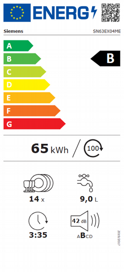 ���� ����� SIEMENS SN63EX04ME �������� 14 ������ ���� iQ300