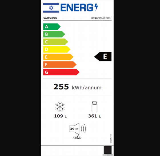 ���� ����� ����� ������ SAMSUNG RT48CB6626WH ������ ��� ������ 470 ����