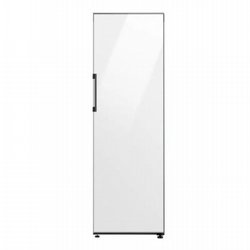 מקרר דלת אחת מסדרת BESPOKE סמסונג SAMSUNG RR39C7650-WH בגימור זכוכית לבן פנינה 386 ליטר