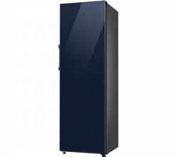 מקרר דלת אחת מסדרת BESPOKE סמסונג SAMSUNG RR39C7650-BLUE בגימור זכוכית כחול נייבי 386 ליטר