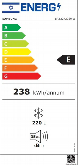 ����� �������� ��� ������ SAMSUNG NO Frost ��� BRZ227205WW ���� 220 ����