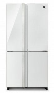 מקרר שארפ Sharp ארבע דלתות 611 ליטר דגם SJ-8942WH בגימור זכוכית לבנה + יצרן קרח מהדרין מקרר שארפ Sharp ארבע דלתות 611 ליטר דגם SJ-8942WH בגימור זכוכית לבנה + יצרן קרח מהדרין