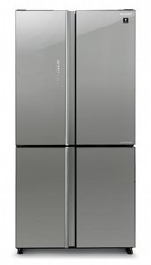 מקרר שארפ Sharp ארבע דלתות 572 ליטר דגם SJ-8960SL בגימור זכוכית סילבר כולל התקן שבת מהדרין מקרר שארפ Sharp ארבע דלתות 572 ליטר דגם SJ-8960SL בגימור זכוכית סילבר כולל התקן שבת מהדרין
