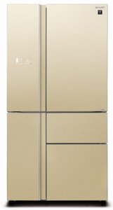 מקרר שארפ Sharp חמש דלתות 668 ליטר דגם SJ-9730 בגימור זכוכית שמפניה כולל התקן שבת מהדרין מקרר שארפ Sharp חמש דלתות 668 ליטר דגם SJ-9730 בגימור זכוכית שמפניה כולל התקן שבת מהדרין