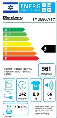 ����� ����� �� ���� (��������) ������� Blomberg ������ 8 �"� ��� TXU580WTX - ��� �����