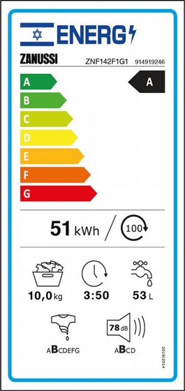 ����� ����� ����� Zanussi ������ 10 �"� 1400 ��"� ��� ZNF142F1G1 ������ ���