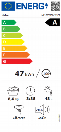 ����� ����� ��� ����� 8 �"� MIDEA ��� MF100T80B/W-IL
