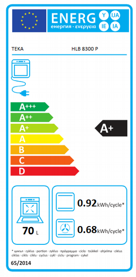 ���� ���� �������� Teka FULL BLACK ��� HLB 8390P, 70 ����, ����, 60 �"�